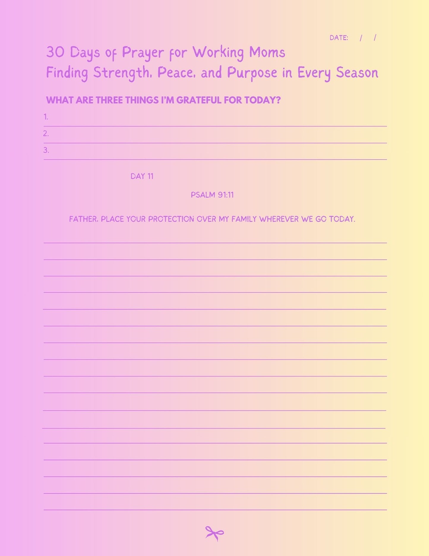 30 Days of Prayer for Working Moms