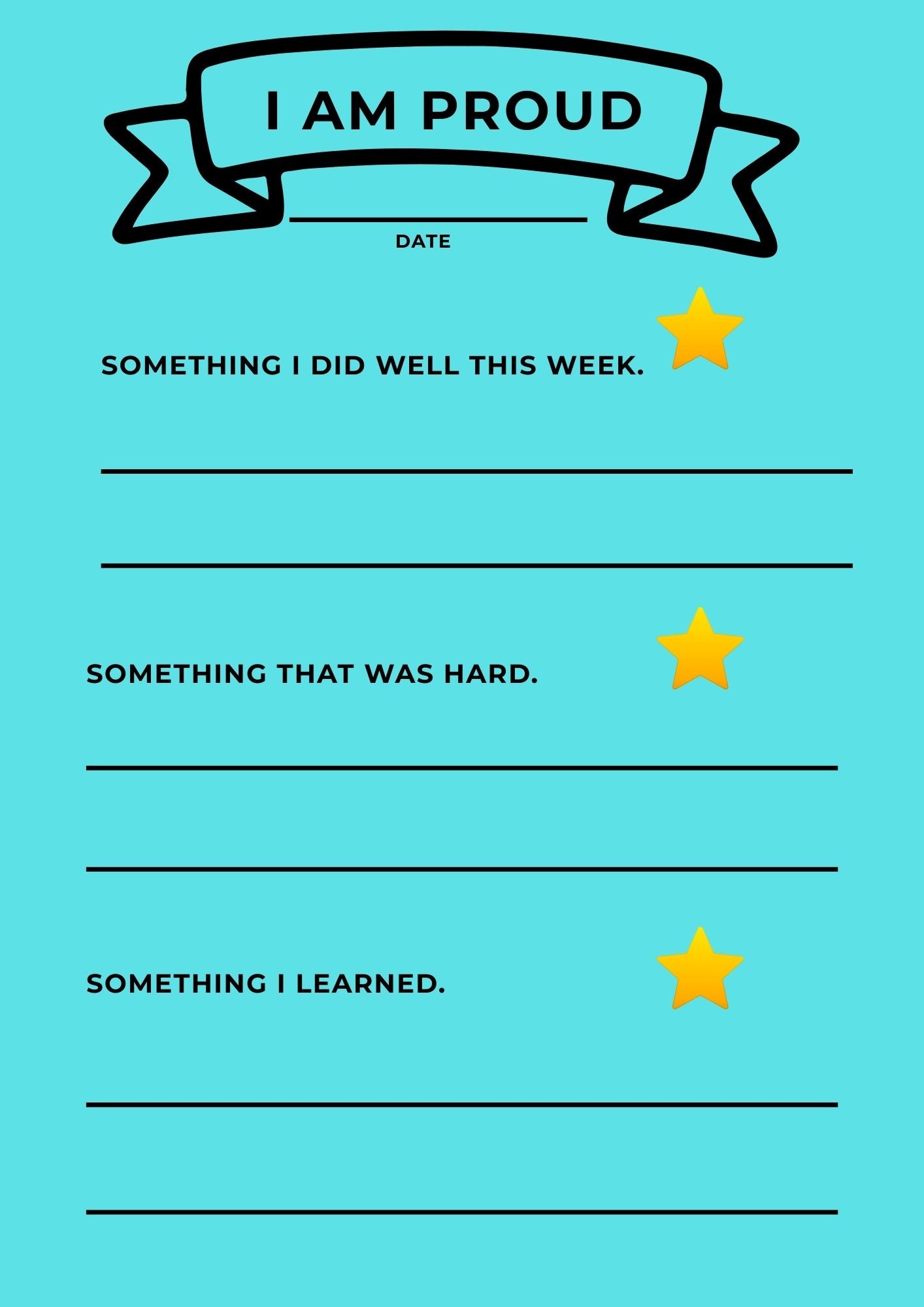 Courageous & Strong Student Goal Setting Journal