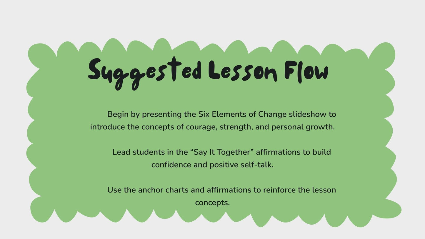 Six Elements of Change SEL Classroom Tool Kit
