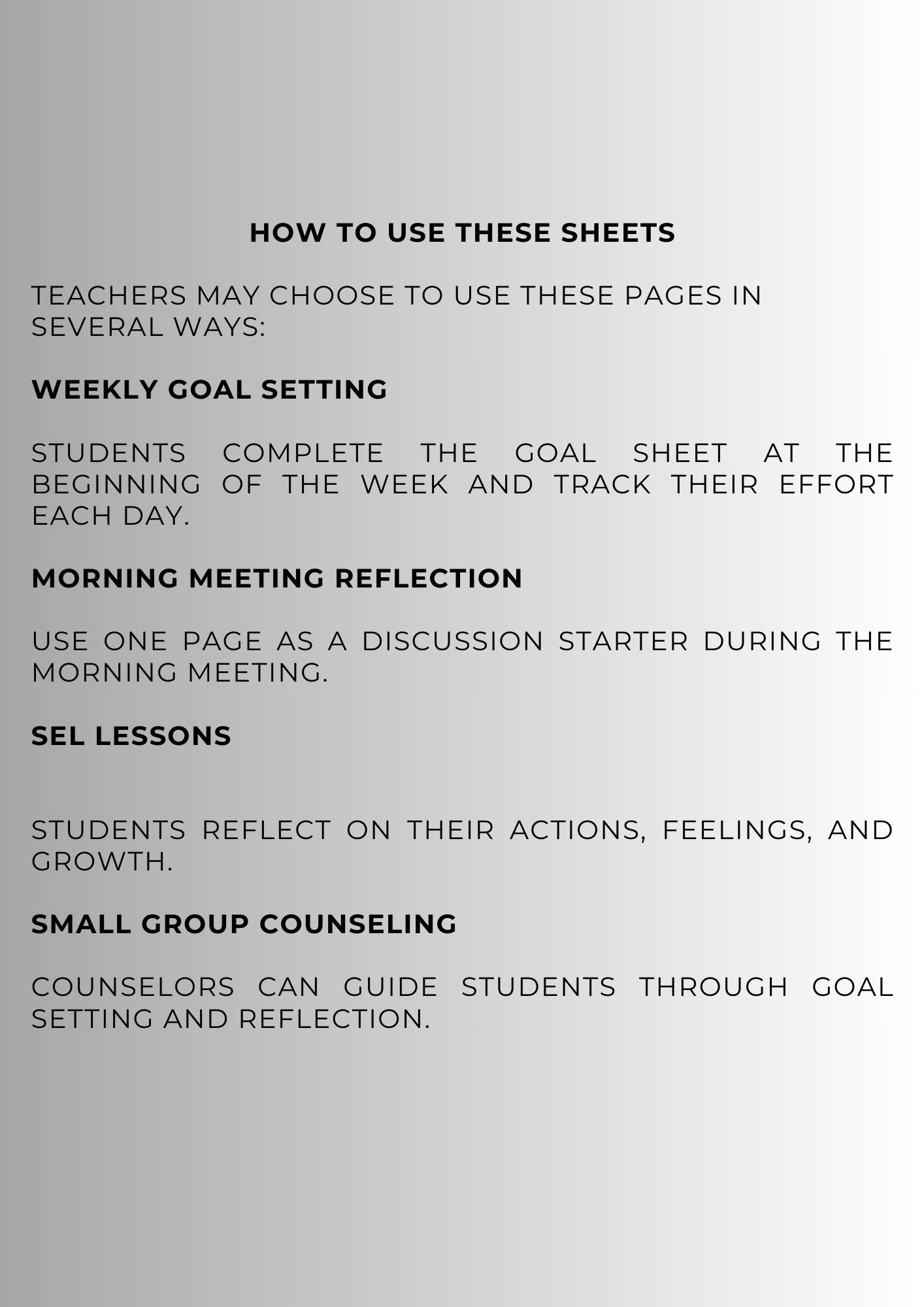 Six Elements of Change SEL Classroom Tool Kit