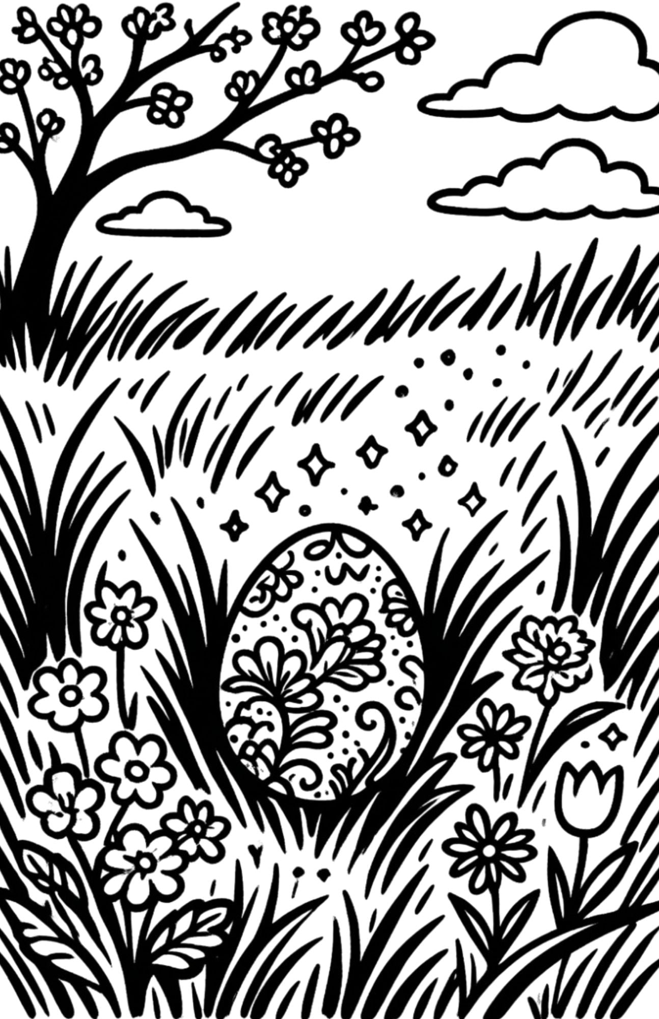 The Easter Egg Friendship Trail Coloring Book Printable Easter Coloring Adventure Ages 4–8