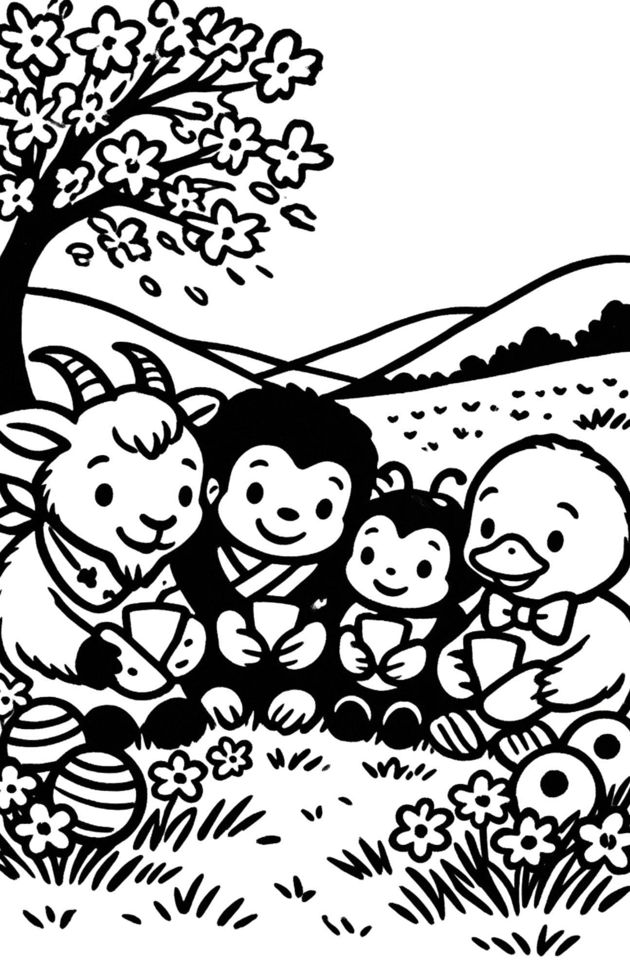 The Easter Egg Friendship Trail Coloring Book Printable Easter Coloring Adventure Ages 4–8