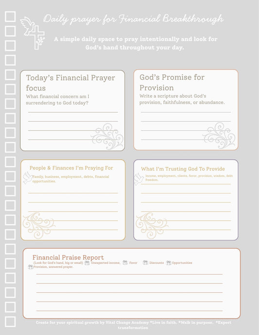 Daily Prayer for Financial Breakthrough