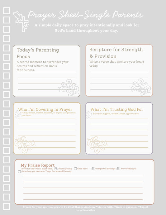 Daily Prayer for Single Parents