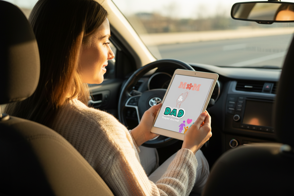 Car reading mockup