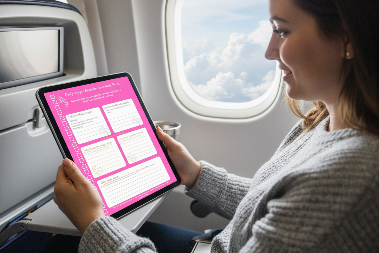 Daily Prayer for Working Moms on Plane